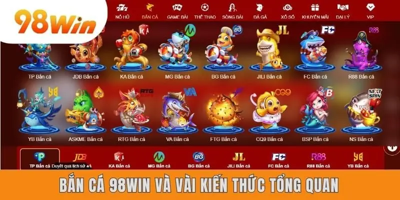 Bắn cá 98win và vài kiến thức tổng quan
